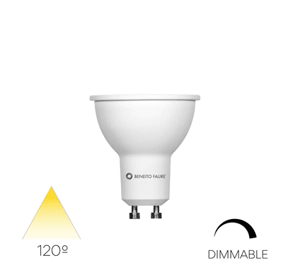 LAMPE BENEITO GU10 6W 3000K 500LM DIMMABLE 120° – 4228