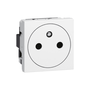 LEGRAND Mosaic - Prise de courant 2p+t affleurante 2 modules blanc - 077111L
