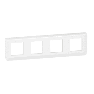 LEGRAND Mosaic - Plaque de finition 4 postes blanc - 078808L