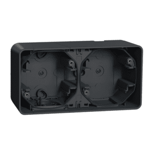 SCHNEIDER MUREVA STYL - Boite 2 postes horizontale gris ip55 - MUR37914