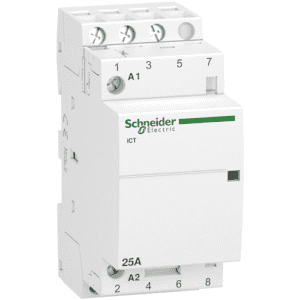 contacteur-Schneider-Acti9-iCT-3P-25A-A9C20833-3NO-230V-rail-DIN-commande-éclairage-chauffage-moteur-modulaire