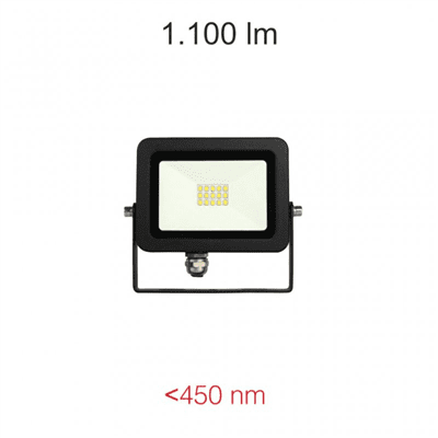 Projecteur SKY Led 10W 4000K 1000Lm IP54 Noir