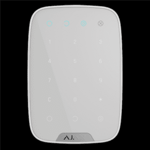 ajax-keypad-blanc-clavier-sans-fil-alarme-domotique-securite-intelligente-systeme-anti-intrusion-controle-acces-code-blocage-alerte-urgence-design