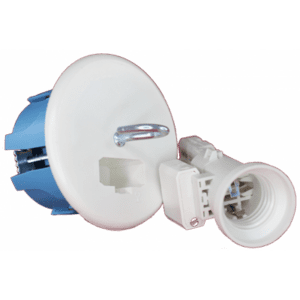 EUR'OHM-Kit-DCL-Point-de-centre-Douille-E27-DCL-67mm-Raccordement-électrique-Plafonnier-Installation-lumineuse-Appareillage-électrique-Norme-NF-Boîte-éclairage-Équipement-logement-Fiable-Pratique