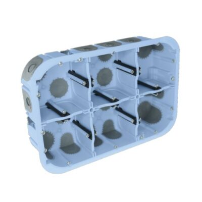 EUR’OHM – Boite étanche 2×3 postes profondeur 50MM – 51020