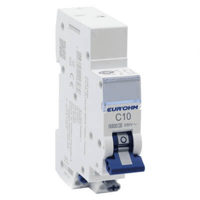 EUR’OHM – Disjoncteur PH+N 10A 4.5KA – 20310