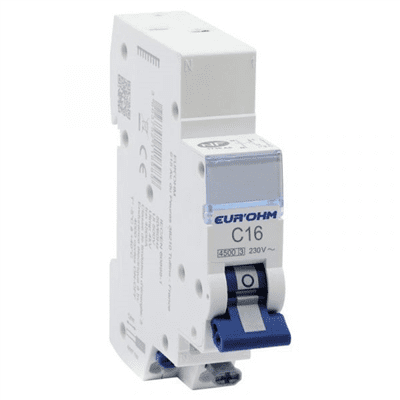 EUR’OHM – Disjoncteur PH+N 16A 4.5KA – 20316