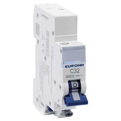 EUR’OHM – Disjoncteur PH+N 32A 4.5KA – 20322