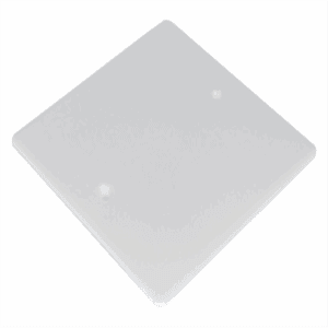 EUR'OHM - Couvercle à vis 86x86 blanc - 52303
