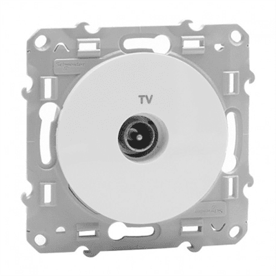 SCHNEIDER Odace – Prise tv blanc – S520445