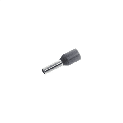 EMBOUT DE CABLAGE SIMPLE 2.5MM² GRIS L2=8 L1=15MM BLISTER 100PCS