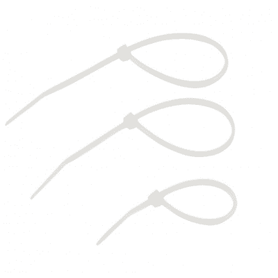 EUR’OHM – Collier 4.8×430 blanc x100 – 43126