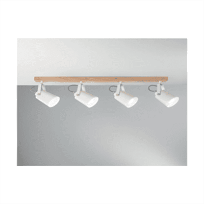 Applique EDA 4xE14 bois blanc – EDAAP2