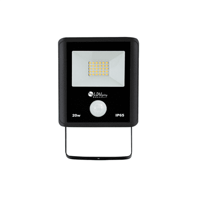 PROJECTEUR DETECTEUR 10W 850LM 3000K NOIR IP65 – LDV