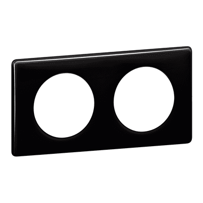 PLAQUE 2 POSTES NOIR CELIANE – LEG066682