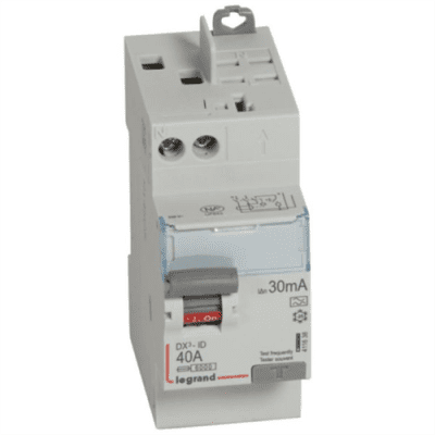 INTERRUPTEUR DIFFERENTIEL LEGRAND 2P 40A TYPE A 30MA – 411638