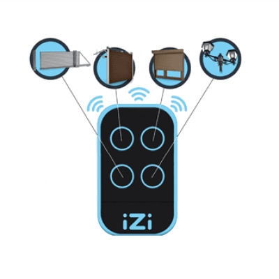 TELECOMMANDE IZI MULTIMARQUE 433-868MHZ BLUE