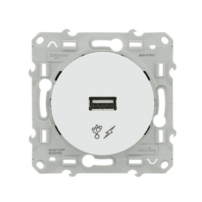 SCHNEIDER Odace – Prise usb blanc – S520408