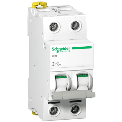 SCHNEIDER ACTI9 – Interrupteur de coupure ISW 2x63A mono 415VAC – A9S65263