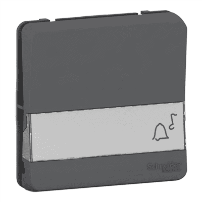 SCHNEIDER MUREVA STYL – Poussoir porte-étiquette composable gris ip55 – MUR34029